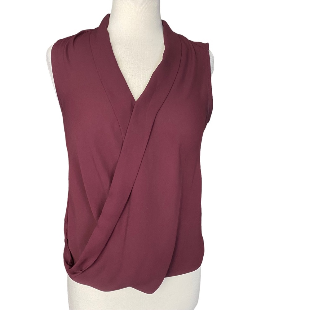 RIVER ISLAND Women Sleeveless Surplice Wrap Top Size 2 / EU 32
